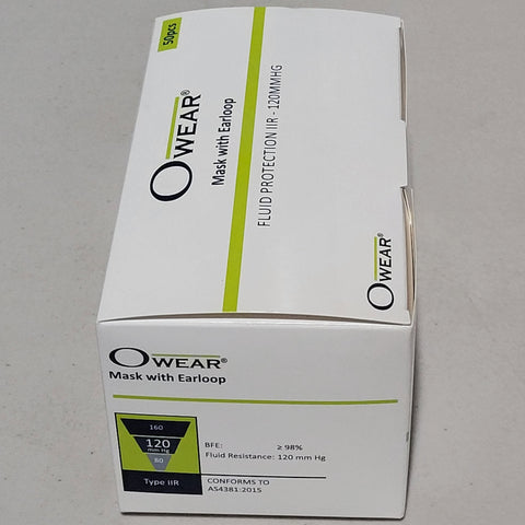 Side View Owear Masks Box 50