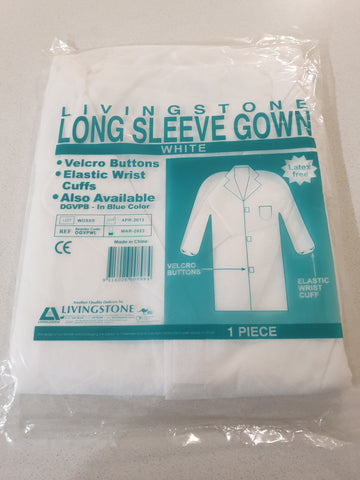 LS LS Gown White