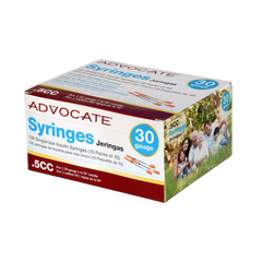 Advocate Syringes U-100 30G .5CC