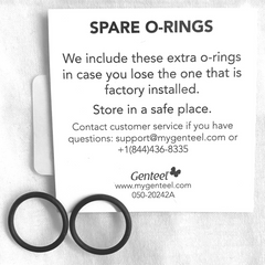 Spare o-rings twin pack note