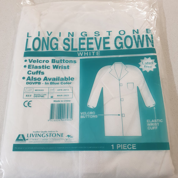 Livingstone Long Sleeve Gown White