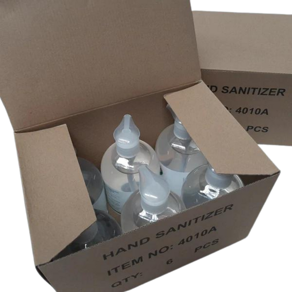 500ml hand sanitiser 6 pack box