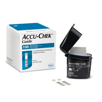 Accu-Chek Blood Test Strips and Case