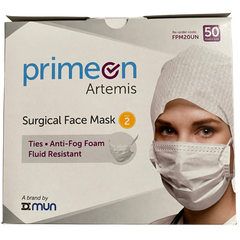 Front of Artemis face mask box