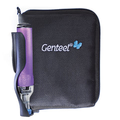 The Playful Purple Genteel Plus Lancing Device with included Travel Organiser Pouch