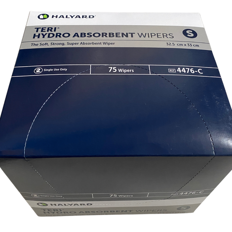 Angle view of box Teri Hydro Absorbent Wipers