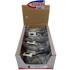 12 Interceptor safety glasses in open box